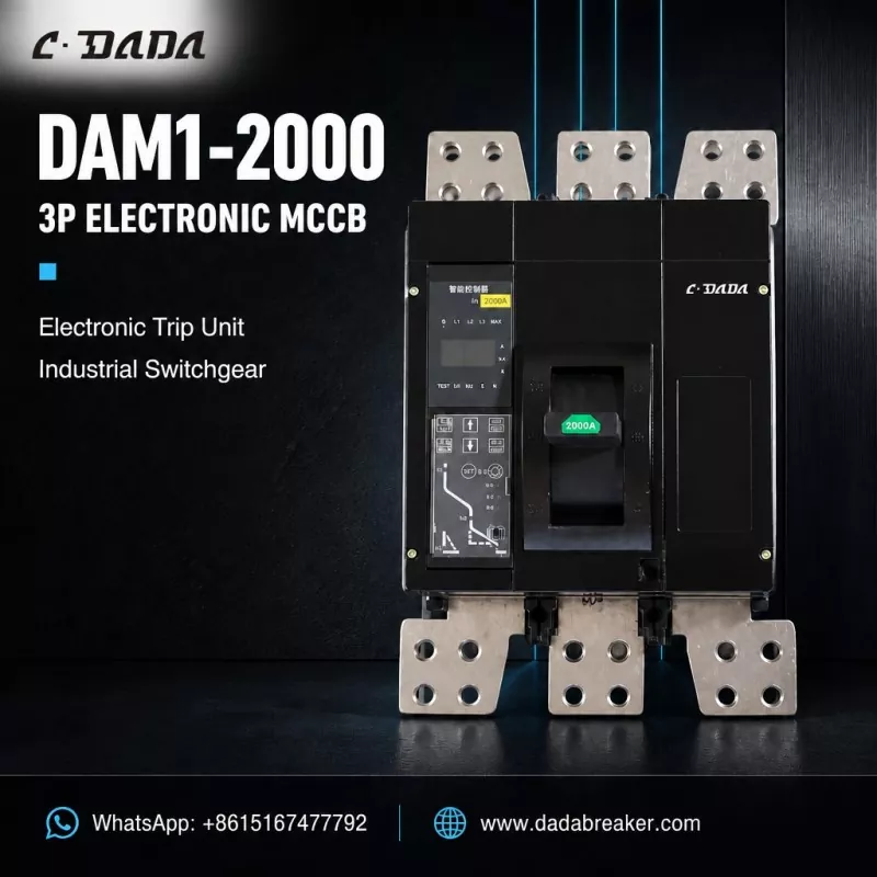 DAM1-2000 MCCB electrónico 3P para aparello industrial | C·DADA Eléctrica